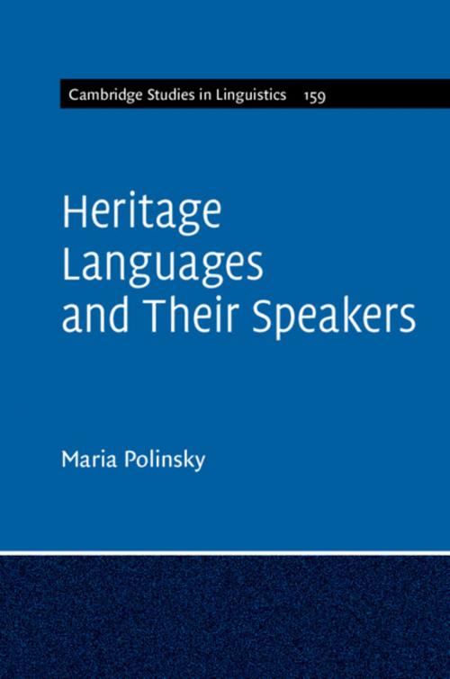 Cover of the book Heritage Languages and their Speakers by Maria Polinsky, Cambridge University Press