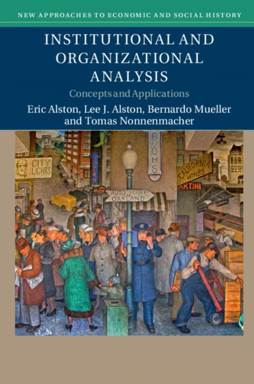 Cover of the book Institutional and Organizational Analysis by Eric Alston, Lee J. Alston, Bernardo Mueller, Tomas Nonnenmacher, Cambridge University Press