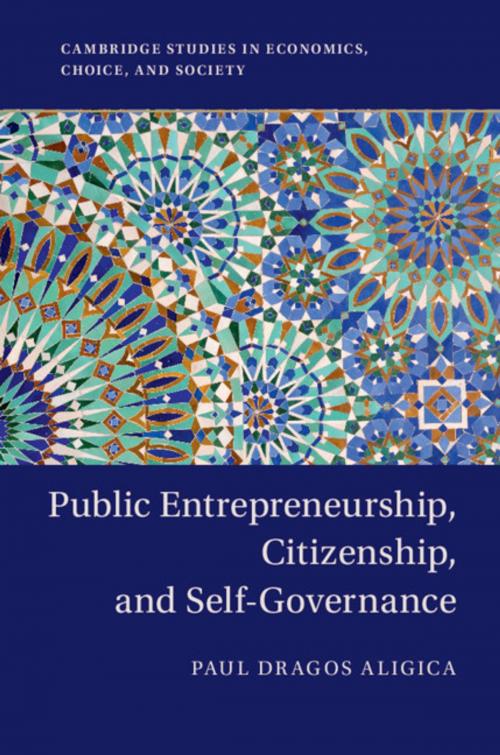 Cover of the book Public Entrepreneurship, Citizenship, and Self-Governance by Paul Dragos Aligica, Cambridge University Press