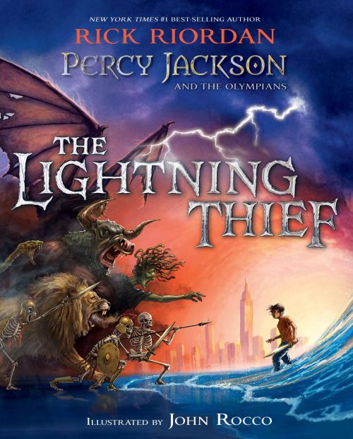 Cover of the book Percy Jackson and the Olympians: The Lightning Thief Illustrated Edition by Rick Riordan, Disney Book Group