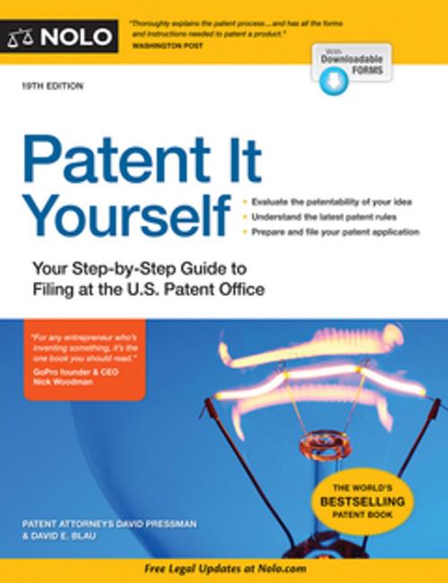 Cover of the book Patent It Yourself by David Pressman, Attorney, David E. Blau, NOLO