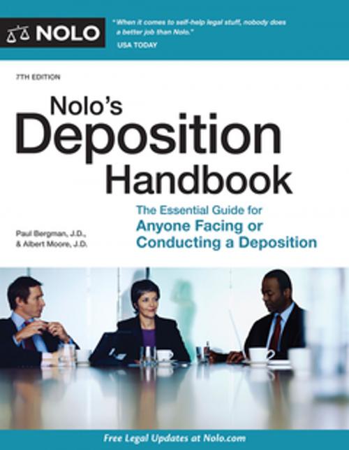 Cover of the book Nolo's Deposition Handbook by Paul Bergman, J.D., Albert Moore, Attorney, NOLO