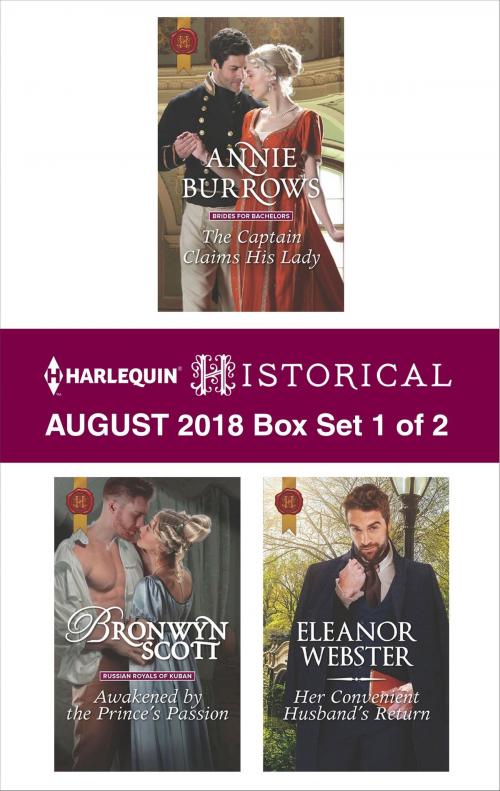 Cover of the book Harlequin Historical August 2018 - Box Set 1 of 2 by Annie Burrows, Bronwyn Scott, Eleanor Webster, Harlequin
