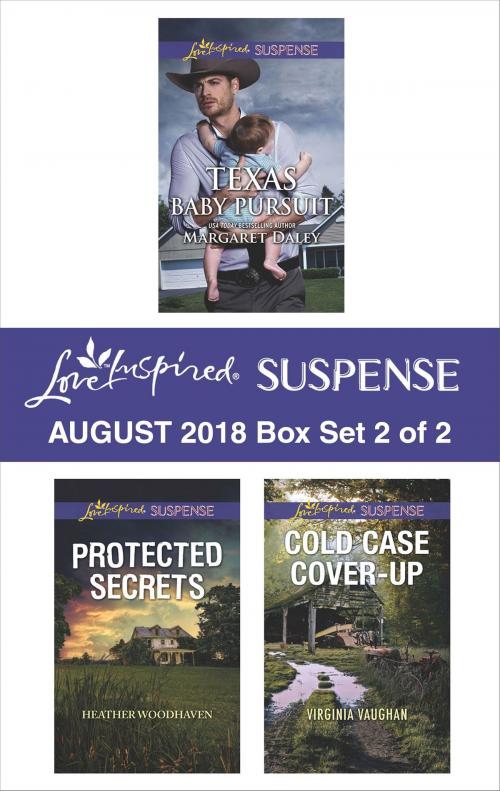 Cover of the book Harlequin Love Inspired Suspense August 2018 - Box Set 2 of 2 by Margaret Daley, Heather Woodhaven, Virginia Vaughan, Harlequin