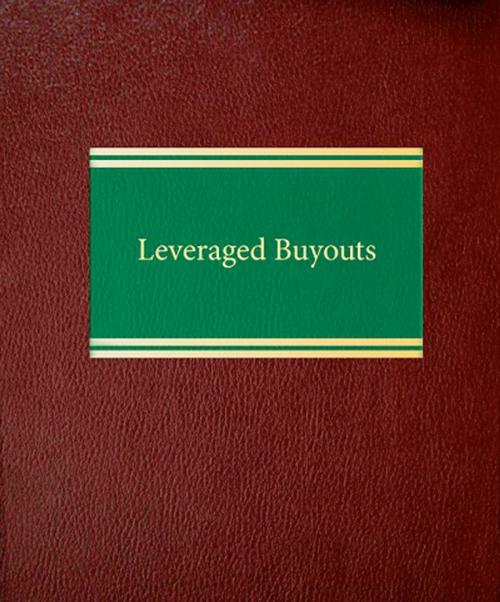 Cover of the book Leveraged Buyouts by Joseph A. Bartlett, Law Journal Press