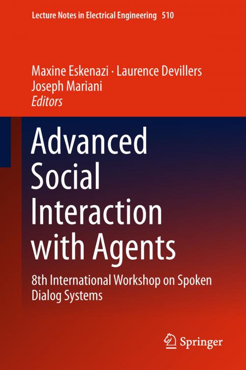 Cover of the book Advanced Social Interaction with Agents by , Springer International Publishing