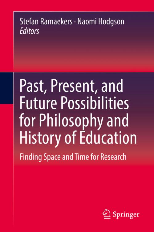 Cover of the book Past, Present, and Future Possibilities for Philosophy and History of Education by , Springer International Publishing