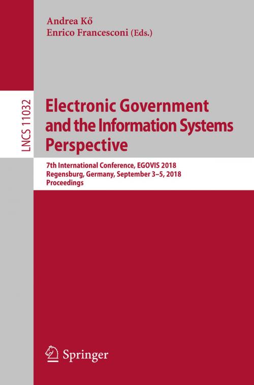 Cover of the book Electronic Government and the Information Systems Perspective by , Springer International Publishing
