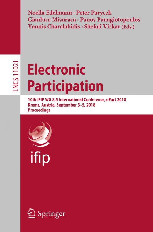Cover of the book Electronic Participation by , Springer International Publishing