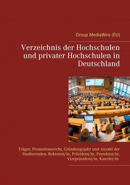 Cover of the book Verzeichnis der Hochschulen und privater Hochschulen in Deutschland by Heinz Duthel, Books on Demand