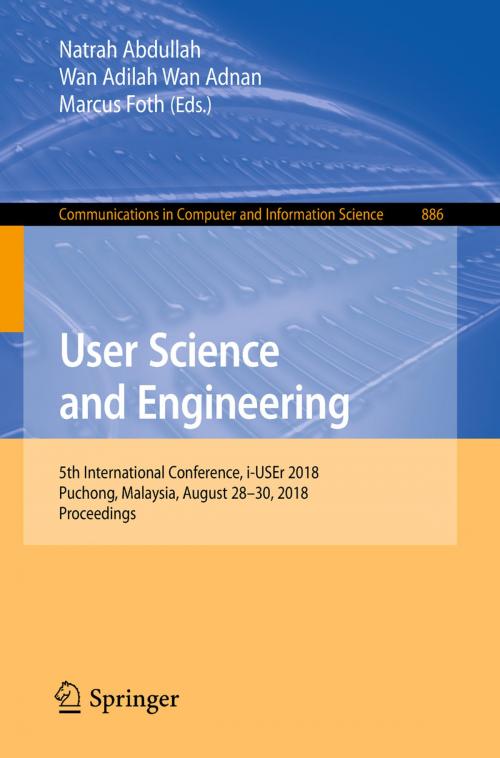 Cover of the book User Science and Engineering by , Springer Singapore