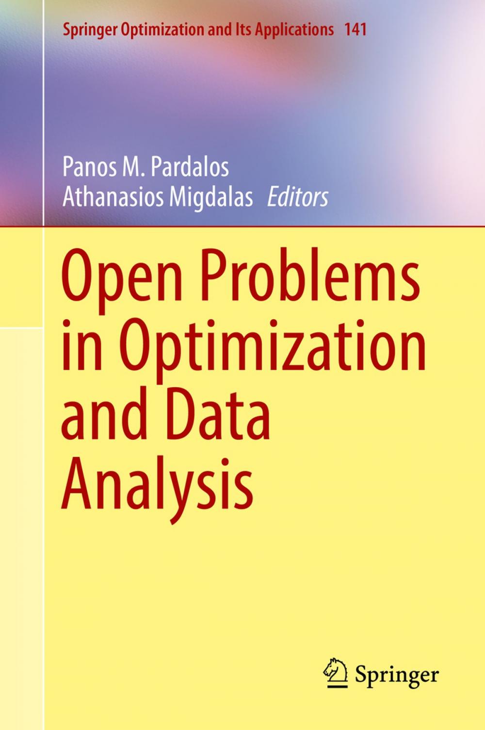 Big bigCover of Open Problems in Optimization and Data Analysis