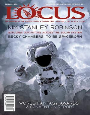 Book cover of Locus Magazine, Issue #695, December 2018