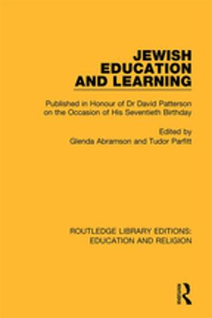 Cover of the book Jewish Education and Learning by Jan Grue