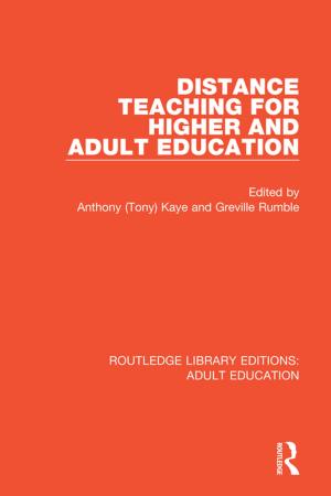 Cover of the book Distance Teaching For Higher and Adult Education by Ruth Rentschler, Anne-Marie Hede