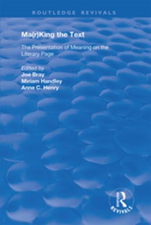 Cover of the book Ma(r)king the Text by 