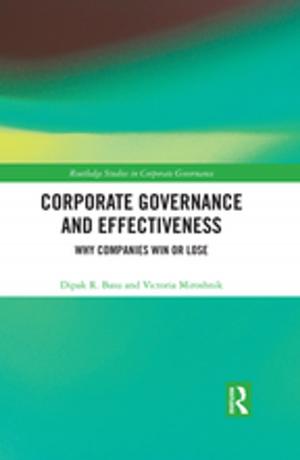 Cover of the book Corporate Governance and Effectiveness by Angela Liberatore