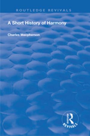 Cover of the book A Short History of Harmony by C.F. Black