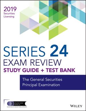 Book cover of Wiley Series 24 Securities Licensing Exam Review 2019 + Test Bank