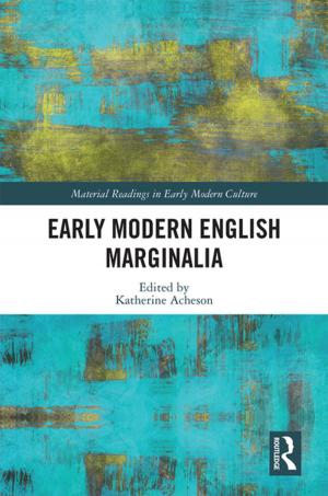 Cover of the book Early Modern English Marginalia by John Friedmann