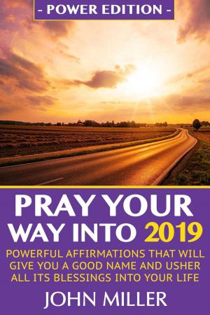 Book cover of Pray Your Way Into 2019 (Power Edition): Powerful Affirmations That Will Give You A Good Name & Usher All Its Blessings Into Your Life