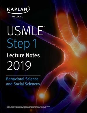 Cover of USMLE Step 1 Lecture Notes 2019: Behavioral Science and Social Sciences