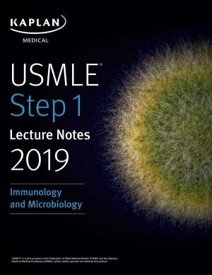 Cover of USMLE Step 1 Lecture Notes 2019: Immunology and Microbiology