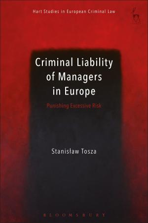 Book cover of Criminal Liability of Managers in Europe