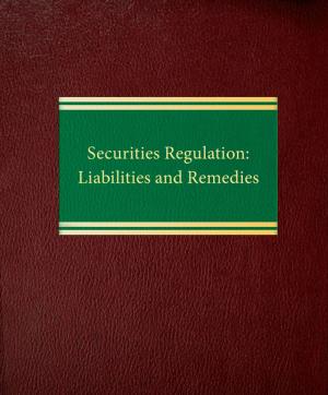 Cover of the book Securities Regulation: Liabilities and Remedies by Harold Brown