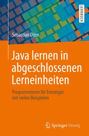 Book cover of Java lernen in abgeschlossenen Lerneinheiten
