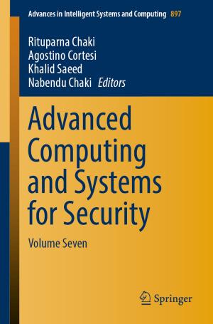 Cover of the book Advanced Computing and Systems for Security by Oleg Pakhomov