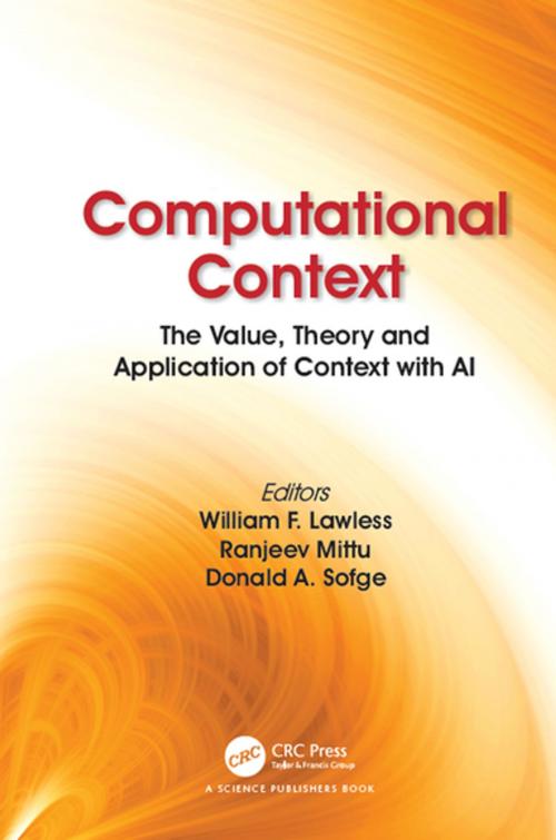 Cover of the book Computational Context by William F. Lawless, Ranjeev Mittu, Donald Sofge, CRC Press