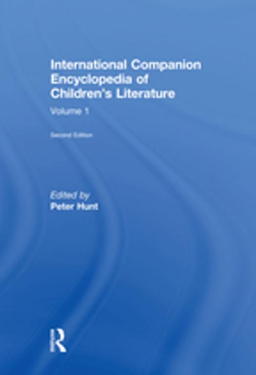 Cover of the book Intl Comp Ency Child Lit E2 V1 by Peter Hunt, Taylor and Francis