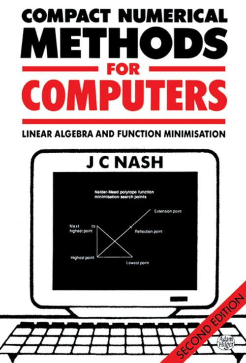 Cover of the book Compact Numerical Methods for Computers by John C. Nash, CRC Press