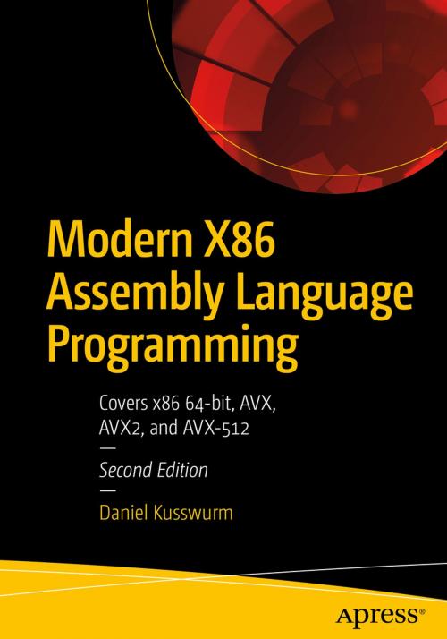 Cover of the book Modern X86 Assembly Language Programming by Daniel Kusswurm, Apress