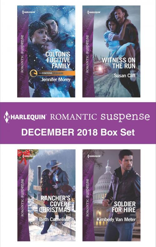 Cover of the book Harlequin Romantic Suspense December 2018 Box Set by Jennifer Morey, Beth Cornelison, Susan Cliff, Kimberly Van Meter, Harlequin