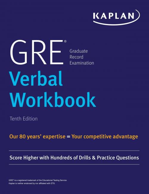 Cover of the book GRE Verbal Workbook by Kaplan Test Prep, Kaplan Publishing