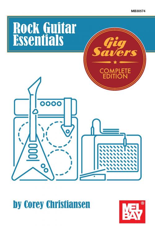 Cover of the book Rock Guitar Essentials by Corey Christiansen, Mel Bay Publications, Inc.