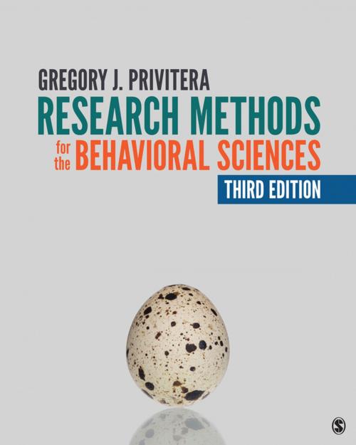 Cover of the book Research Methods for the Behavioral Sciences by Dr. Gregory J. Privitera, SAGE Publications