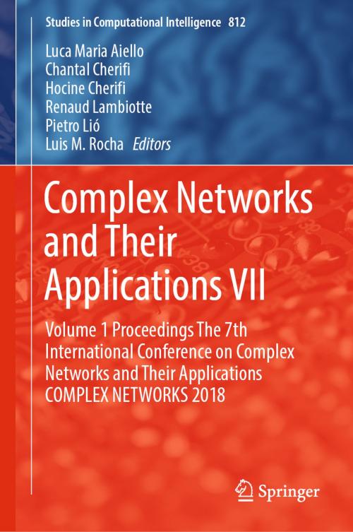 Cover of the book Complex Networks and Their Applications VII by , Springer International Publishing