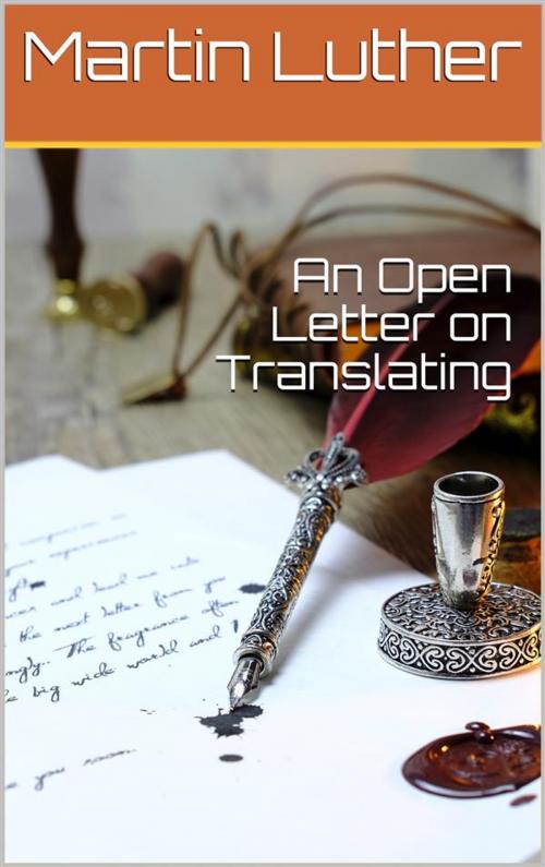 Cover of the book An Open Letter on Translating by Martin Luther, iOnlineShopping.com