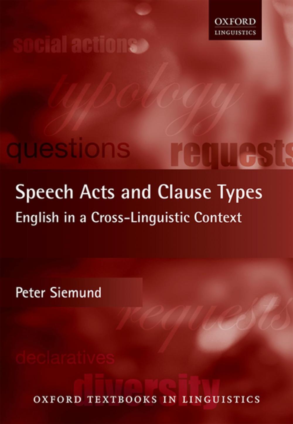 Big bigCover of Speech Acts and Clause Types