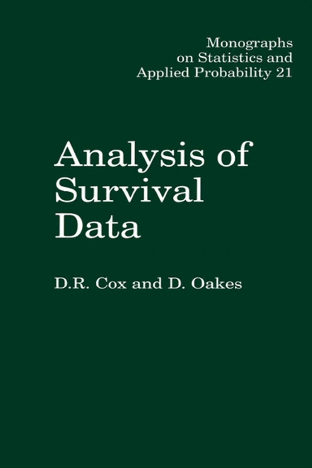 Big bigCover of Analysis of Survival Data