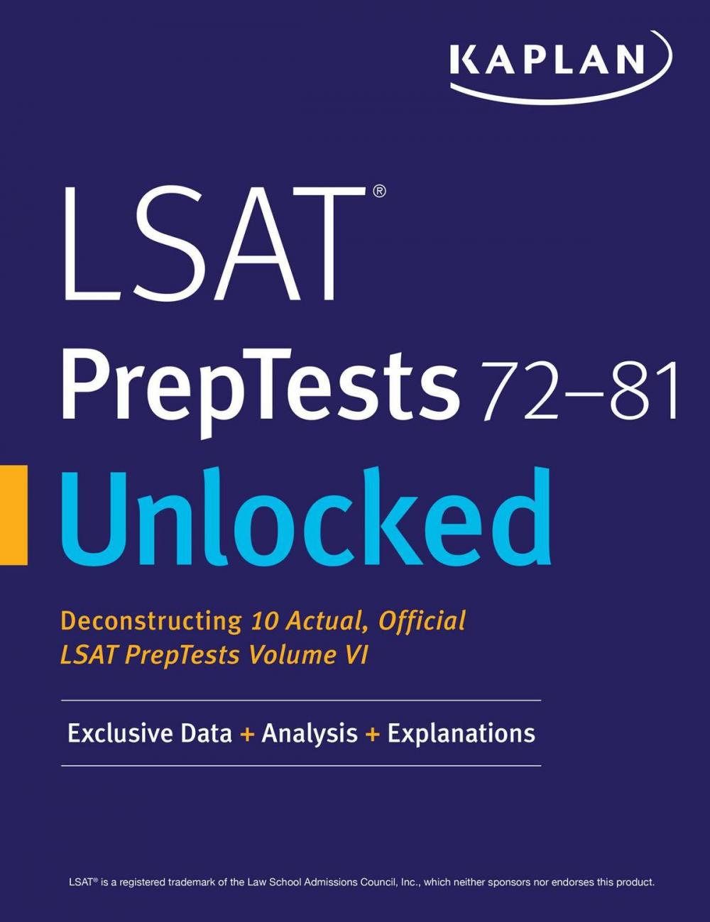 Big bigCover of LSAT PrepTests 72-81 Unlocked