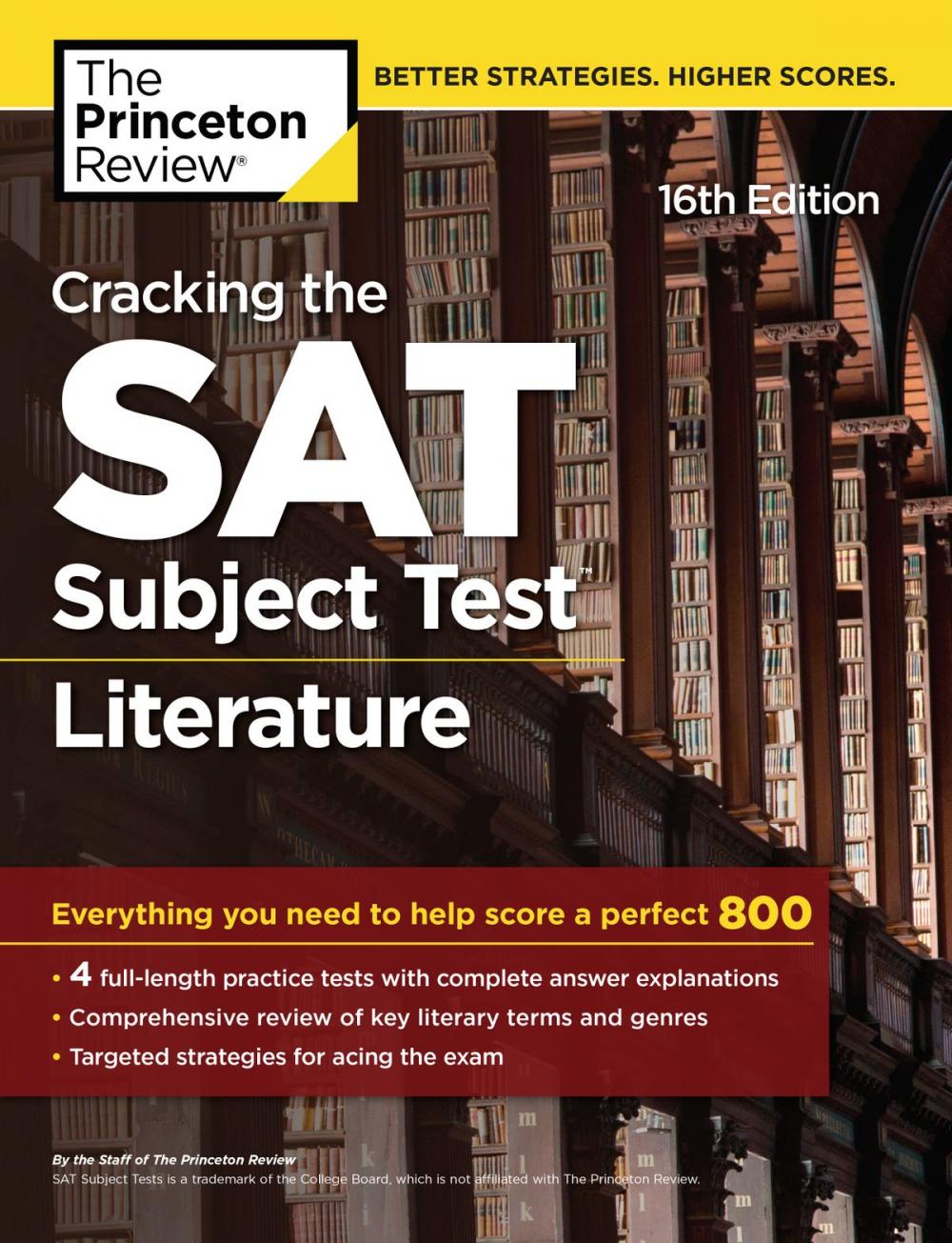 Big bigCover of Cracking the SAT Subject Test in Literature, 16th Edition