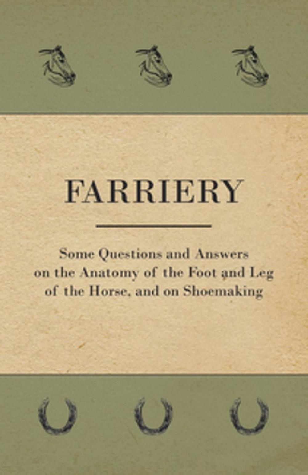 Big bigCover of Farriery - Some Questions and Answers on the Anatomy of the Foot and Leg of the Horse, and on Shoemaking