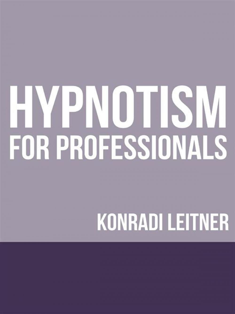 Big bigCover of Hypnotism for Professionals