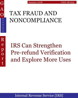 Cover of the book TAX FRAUD AND NONCOMPLIANCE by Hugues Dumont