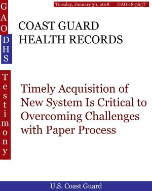 Book cover of COAST GUARD HEALTH RECORDS