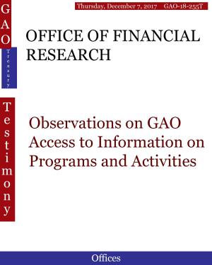 Cover of the book OFFICE OF FINANCIAL RESEARCH by Hugues Dumont
